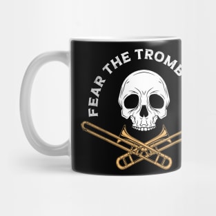 fear the trombones head skeleton Mug